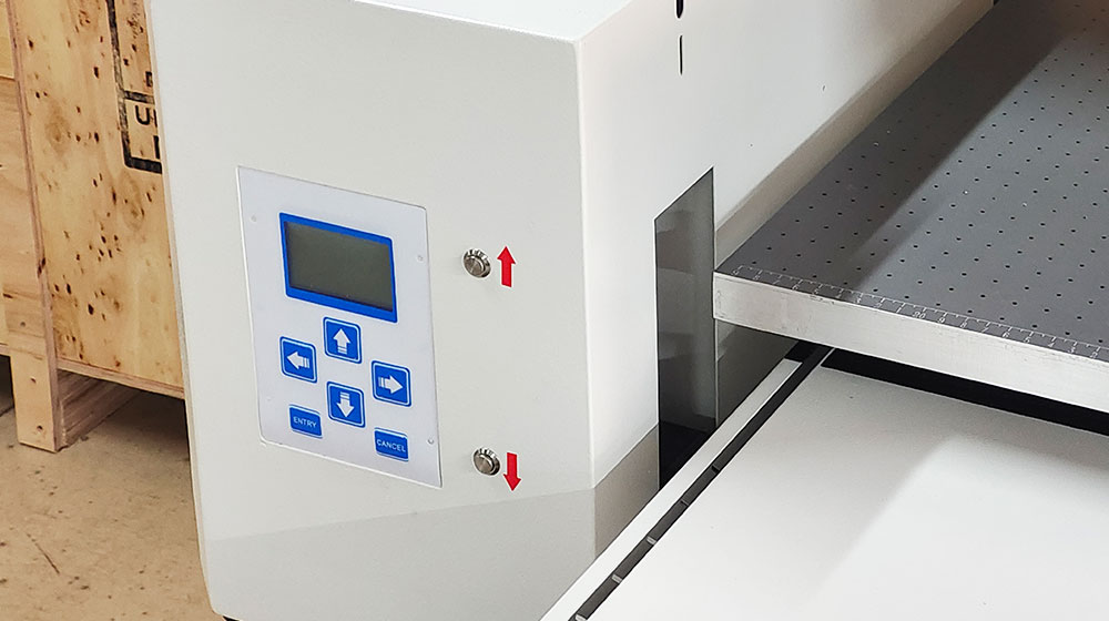 control panel of uv printer