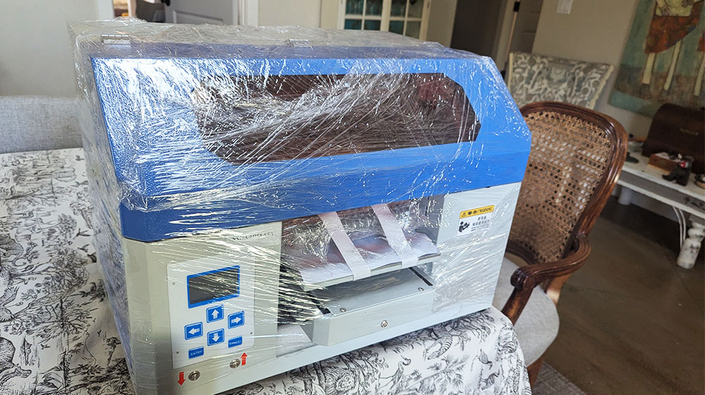 packing a4 uv printer customer photo