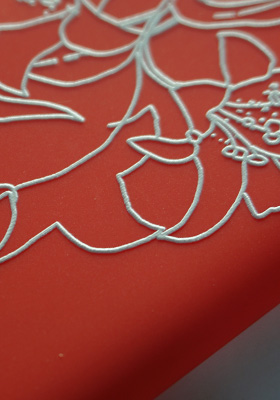 uv embossed printing effect