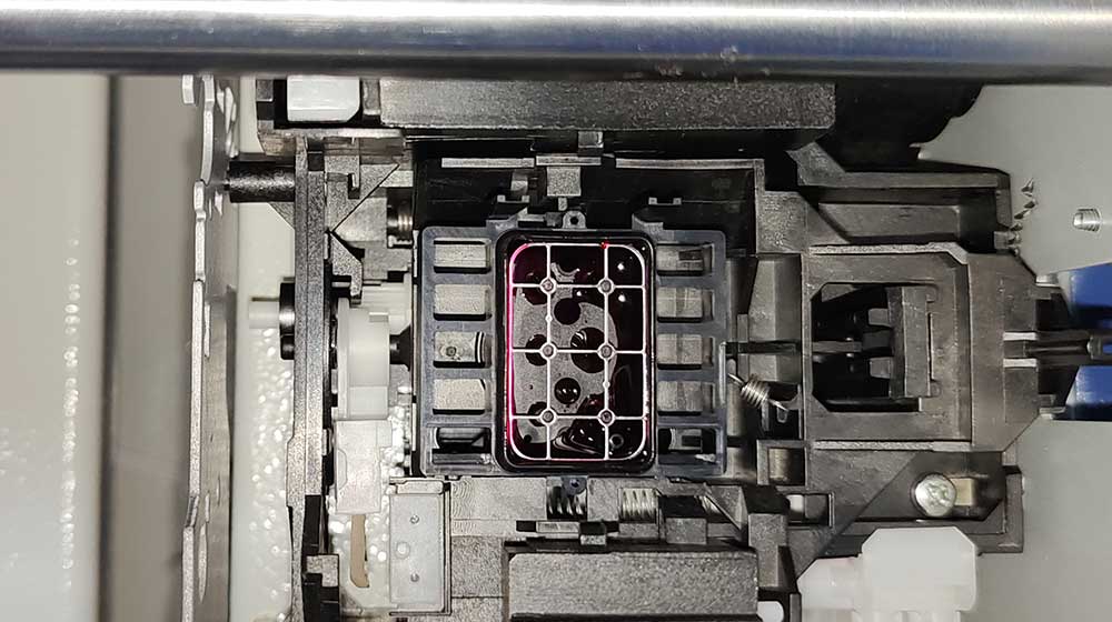 capping system of leather printer