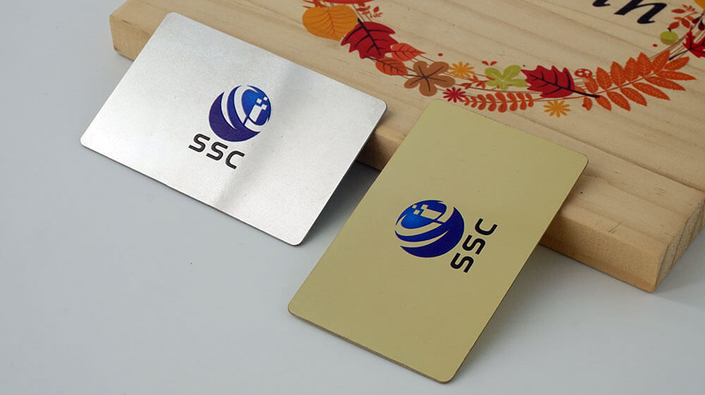 Metal printing by rfid card printer