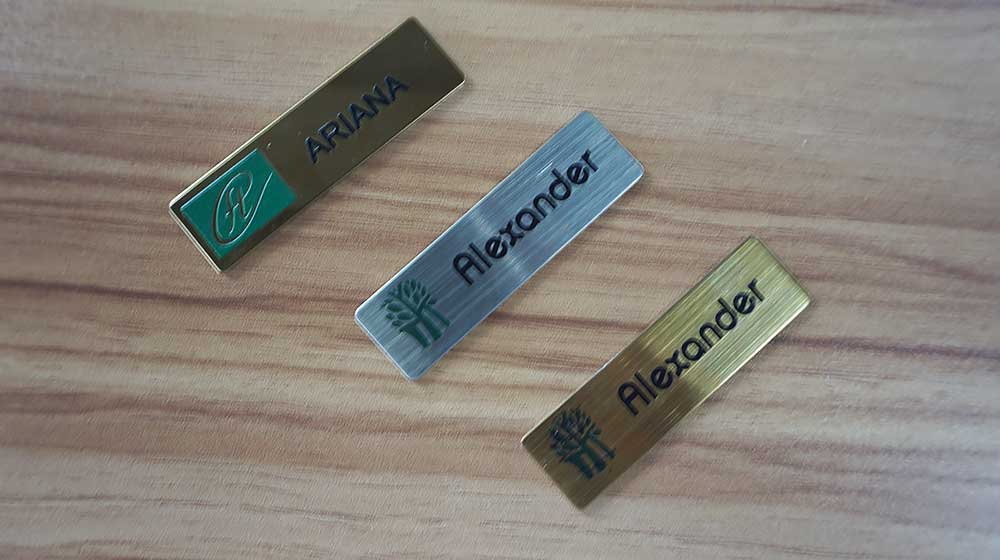 Personal Metal Name plate printing