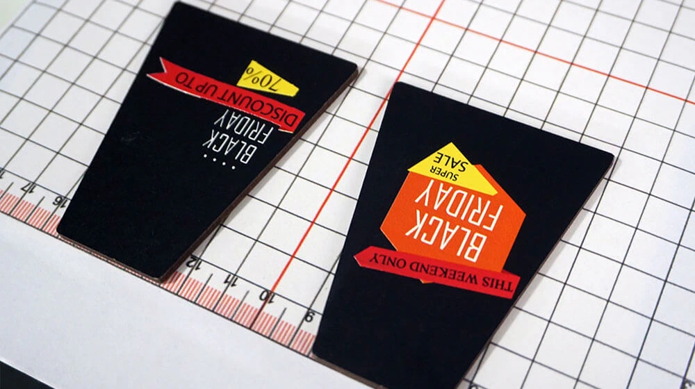 Hexagonal poker chip printing