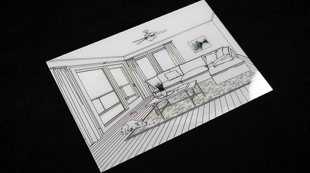 Line Art Card Printing