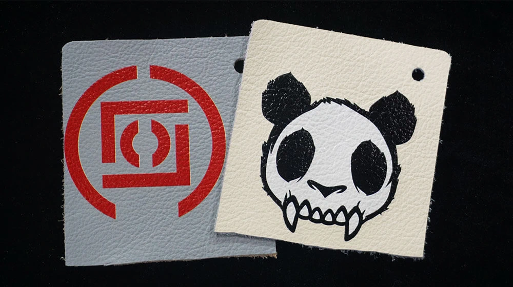 Bag leather patch printing