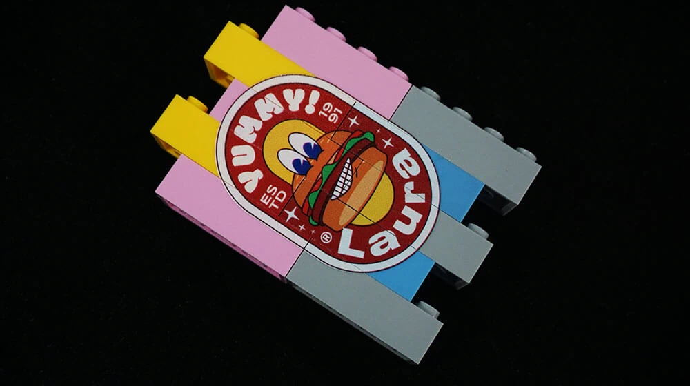 QR Codes printing by lego brick printer