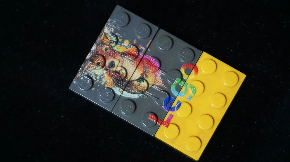 Words and Sentences printing by lego brick printer