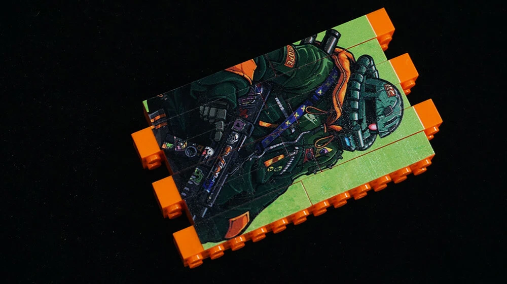 Personalized Creative Patterns by lego brick printer