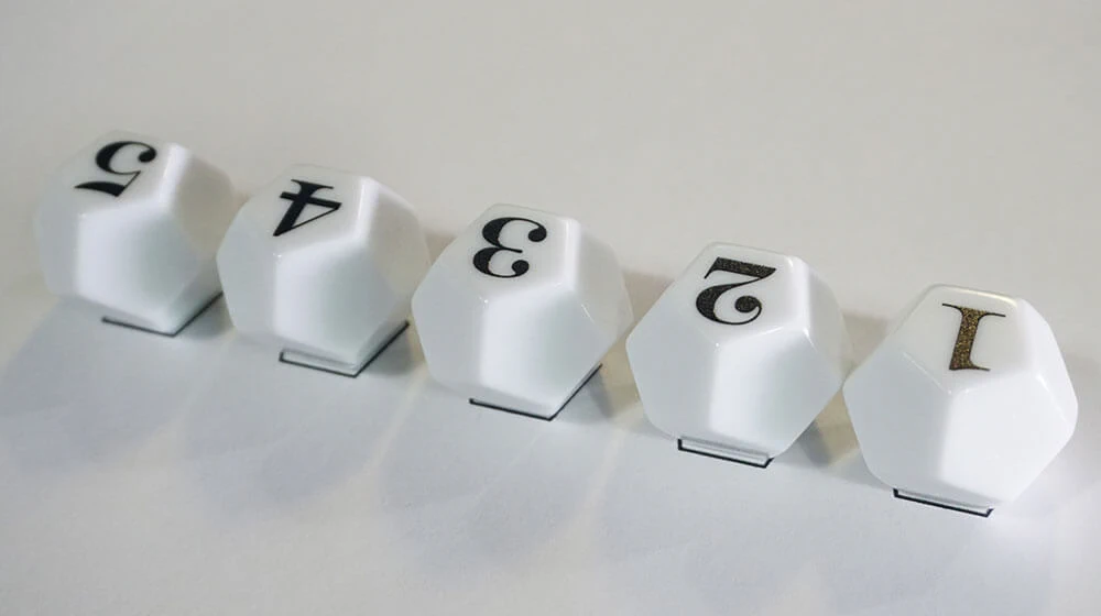 Text and Numbers printing by board game printer