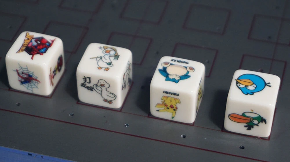 Cartoon Designs by board game printer