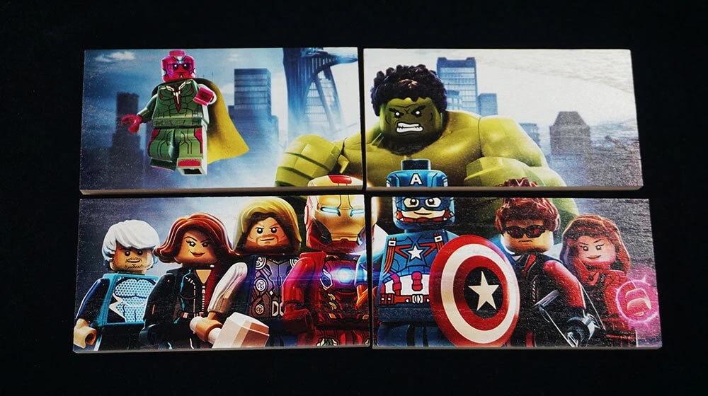 Wooden puzzle artwork printing