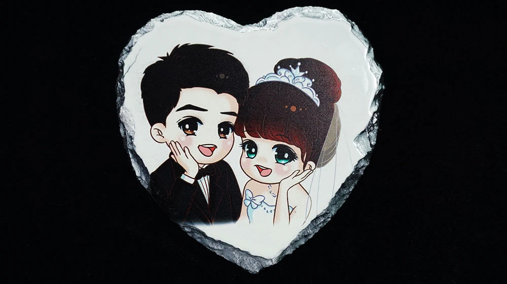 Heart Shaped Mouse Pad Printing