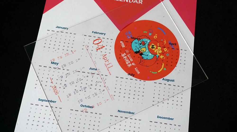 calendar printer machine