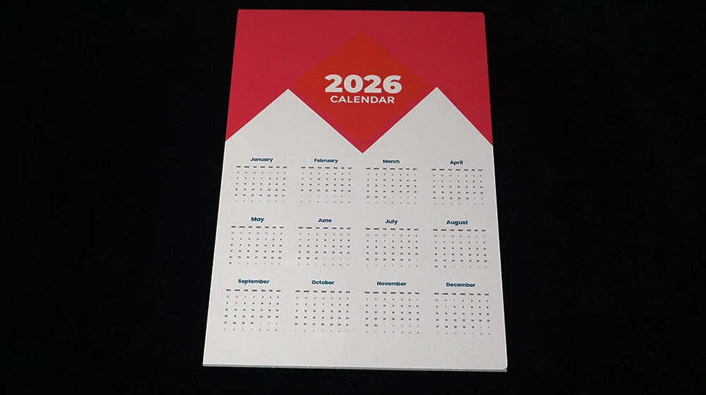 calendar printer machine