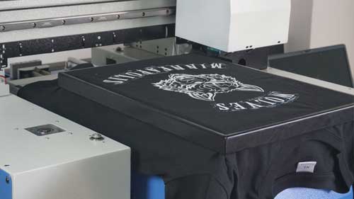 black T shirt dtg printer