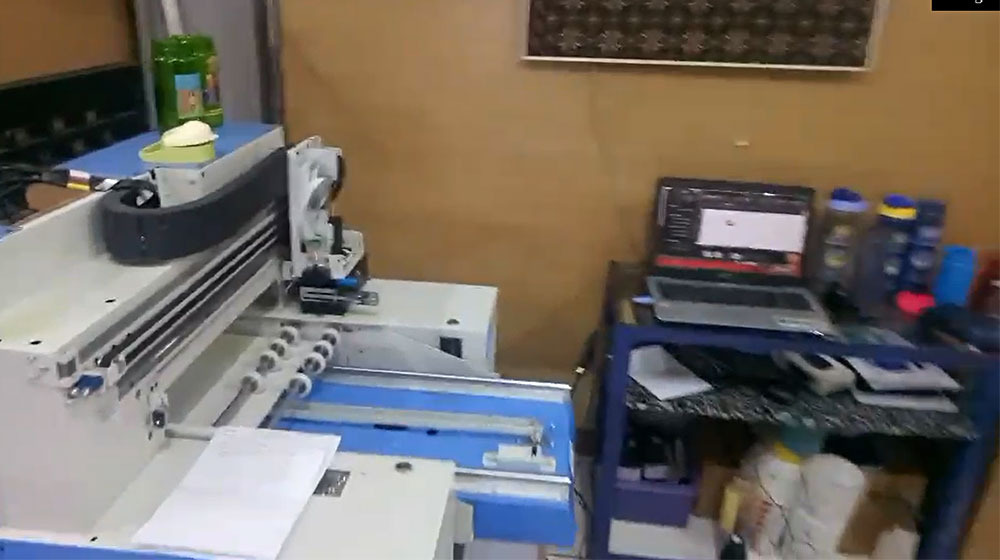 Indonesia customer uv printer view photo
